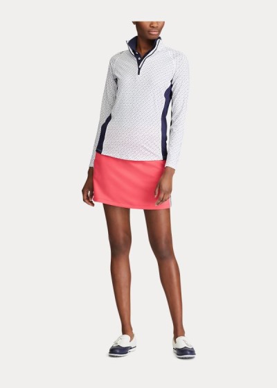 Camisa Ralph Lauren Performance Golf Quarter-Zip Mulher 36472-VRTD